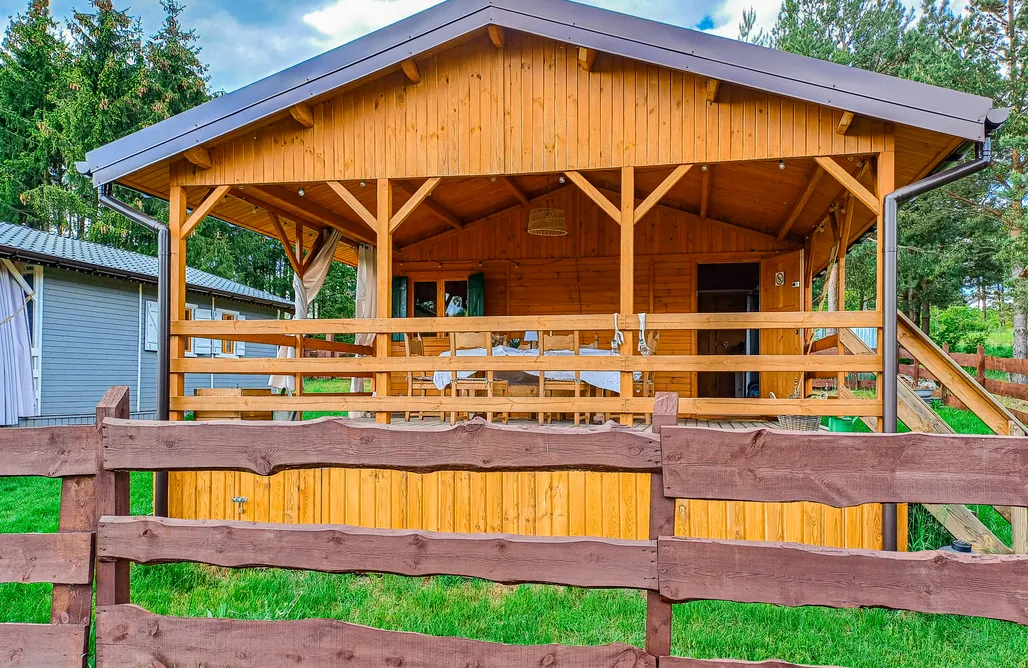 Bungalow Sachsen-Anhalt Kryszynówka - braunes Häuschen 1