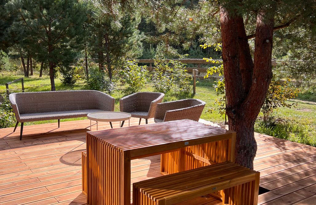 noclegi AlohaCamp Szuwarowe Domki na Mazurach: Domek w Poziomkach 5