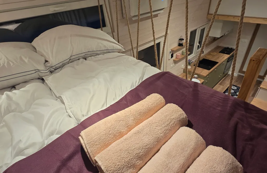 AlohaCamp Oaza Święty Spokój - domek z balią i jacuzzi 2