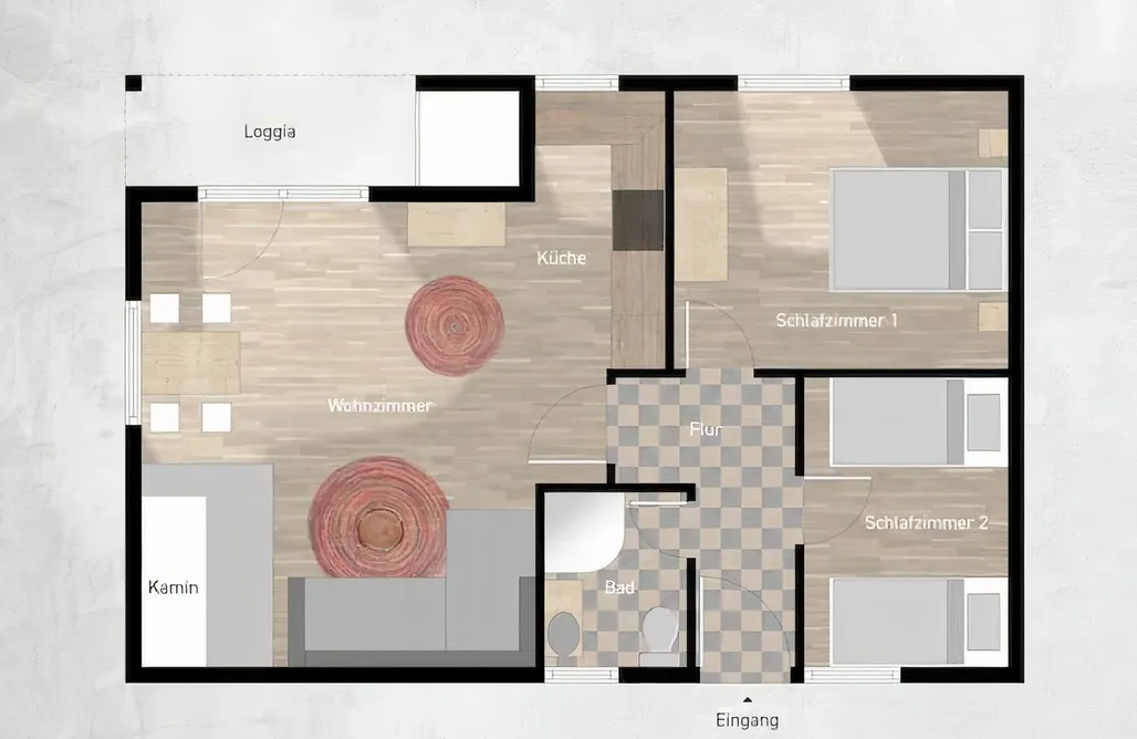 AlohaCamp Chalet mit zwei Schlafzimmern 1