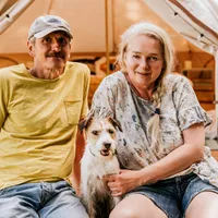 Iza i Andrzej gospodarz Glamping Kaszuby Mała Wieś