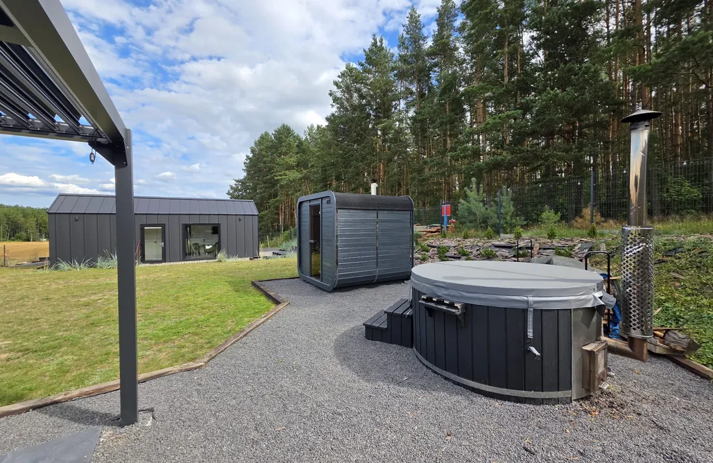 Unterkunft AlohaCamp Bosko domki z sauną i balią w Sulminie obok Gdańska 5