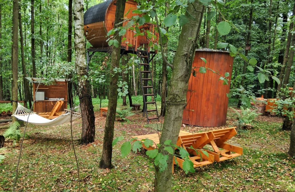 Domek na Drzewie Kaszuby Leśne Spanie Glamping domek na drzewie  2