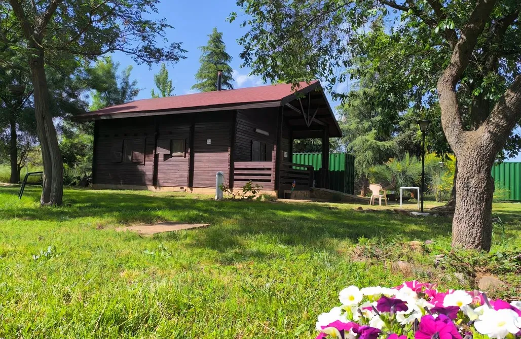 Hotel con Piscina Privada Madrid Cabaña en Castilla La Mancha para ocho personas 2