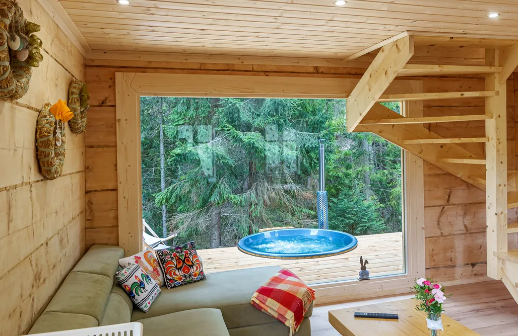 AlohaCamp Leśna Chatka z prywatnym jacuzzi  3