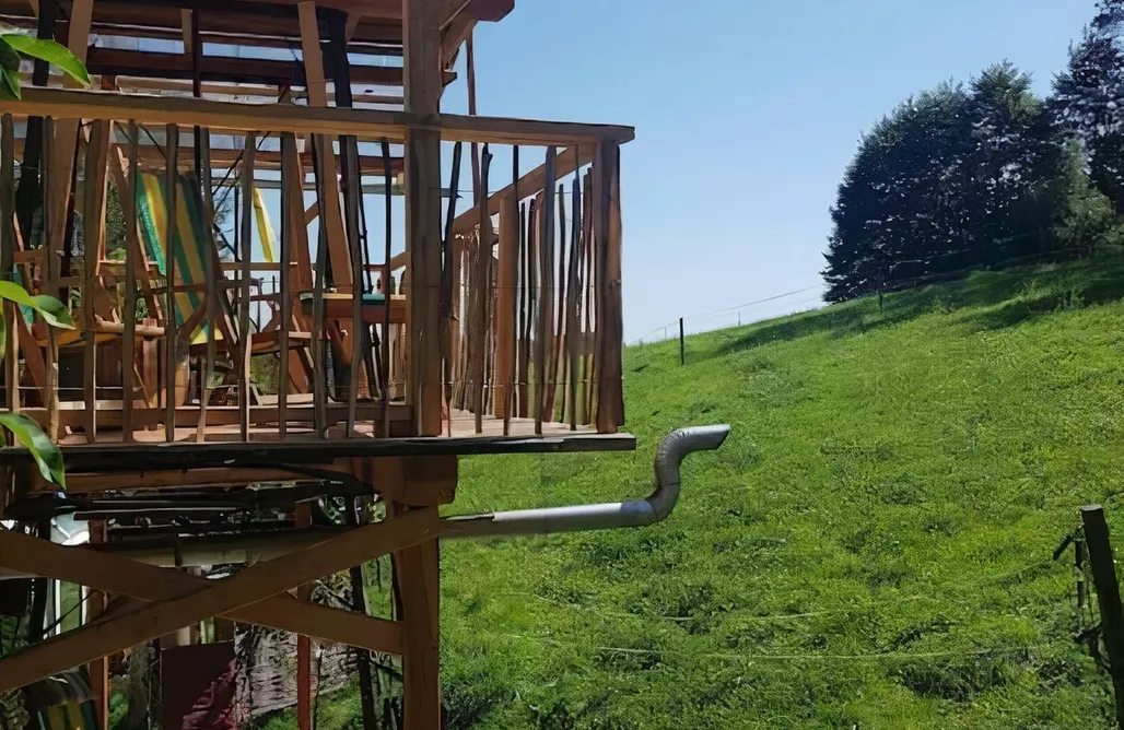Urlaub mit Kindern Schäferwagen mit Dachterrasse an der Pferdekoppel 2