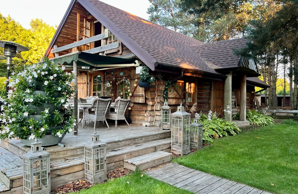 Jodłowiec Domki Lavenda - Domek z bali z widokiem na rzekę - Basen, Jacuzzi, Sauna 2