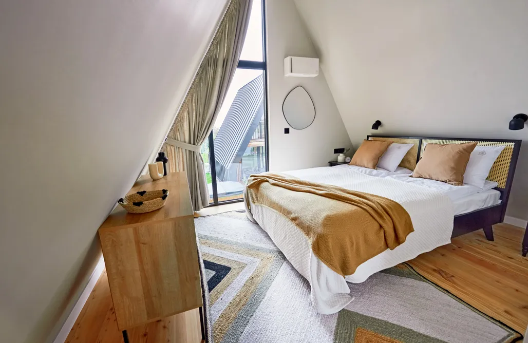 AlohaCamp Domek z 1 sypialnią i kominkiem 3