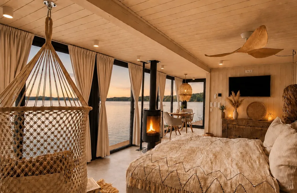 AlohaCamp Bohéa – Exklusives Hausboot ~ privater Steg & Sauna 2