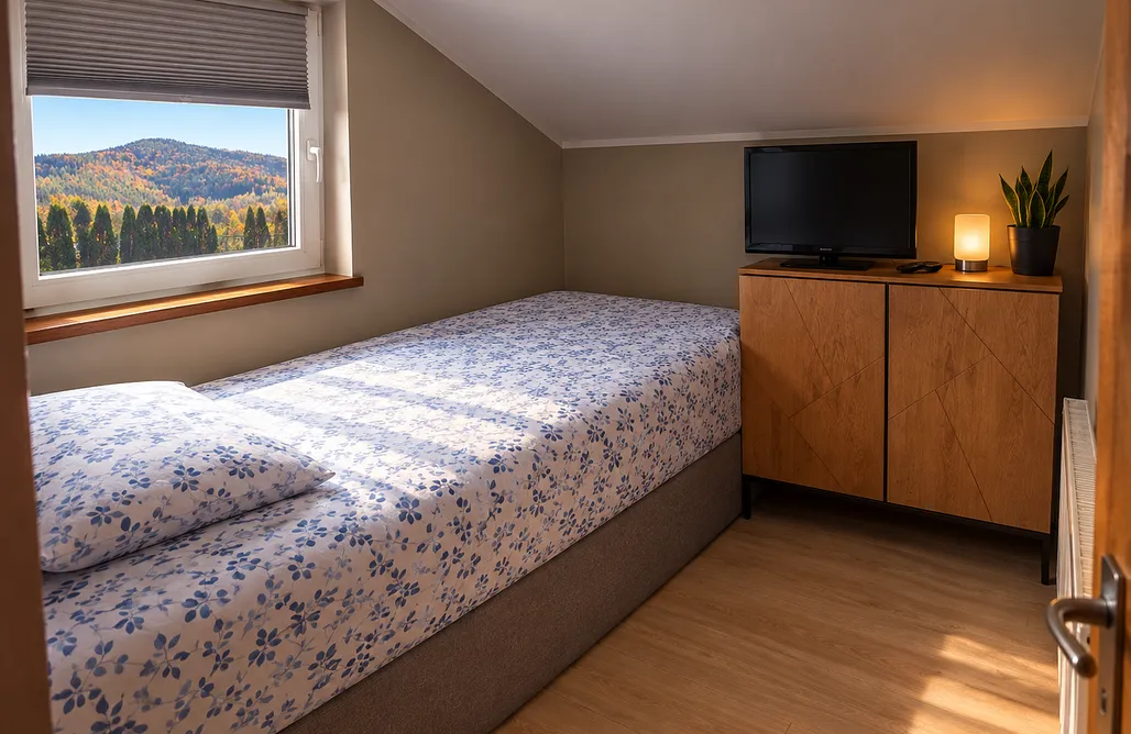 Glamping Jawornica House chalet avec une belle vue 1