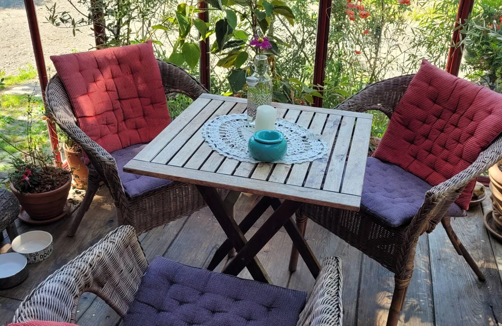 AlohaCamp accommodation Historischer Zirkuswagen "Sternenhimmel" mit Sauna 1