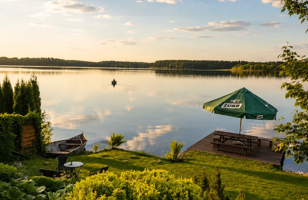 noclegi AlohaCamp Dom nad jeziorem Kownatki Mazury 1