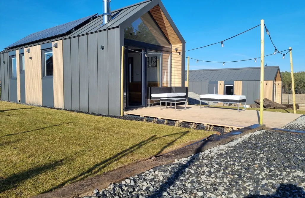 Bory Tucholskie Domek Bosko domki z sauną i balią w Sulminie obok Gdańska 1