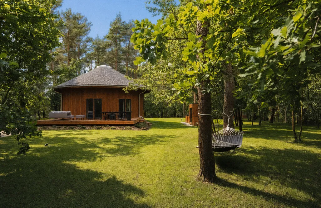 ubytovanie AlohaCamp Jurta v Plnosti - dom v lese na výlučné použitie do 15 osôb | sauna a kaďa | 4