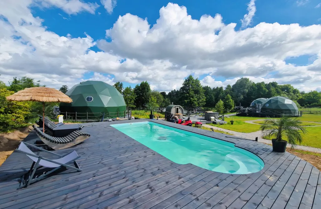 Jezioro Białe Nocleg Glamping nad stawem 2