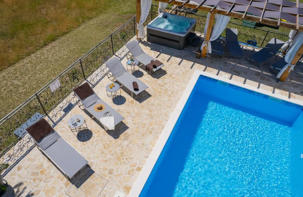 Urlaub mit Kindern am Meer Villa Unika heated 39m2 Pool, Jacuzzi, Sauna 3