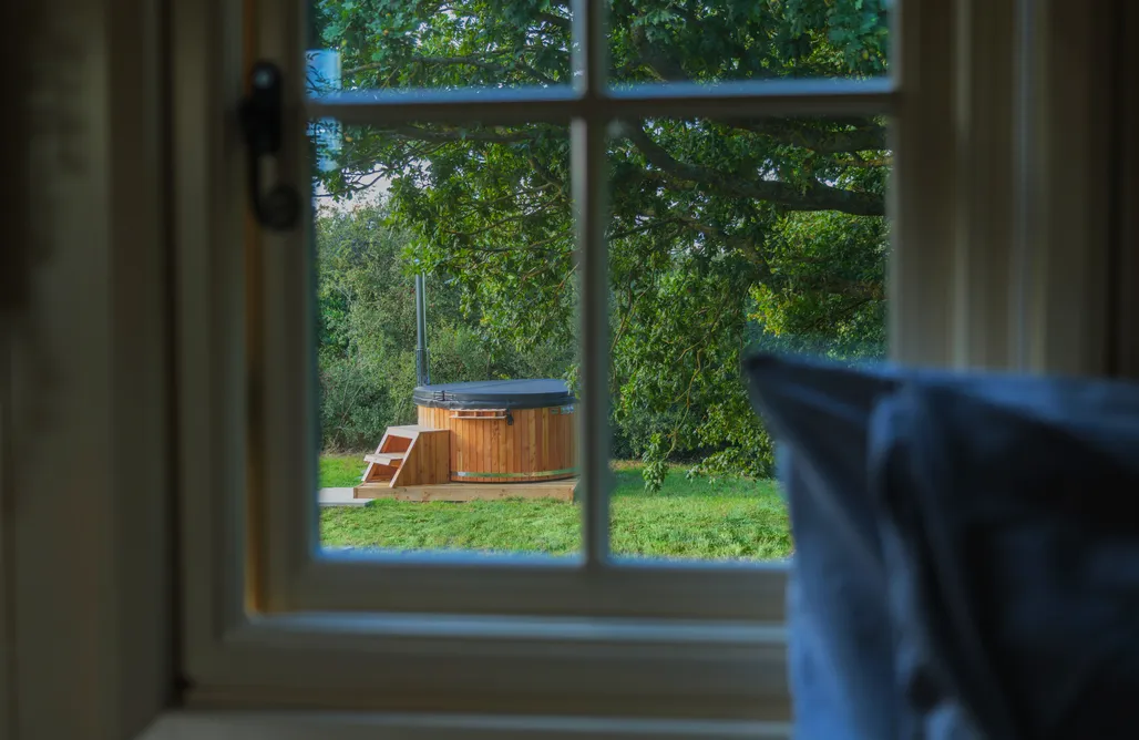 Hill Top Hideaway Shepherds Hut with Hot Tub AlohaCamp