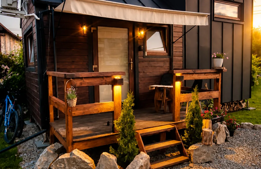 Unterkunft AlohaCamp Tinny House - Hütte Zwischen den Bergen 4