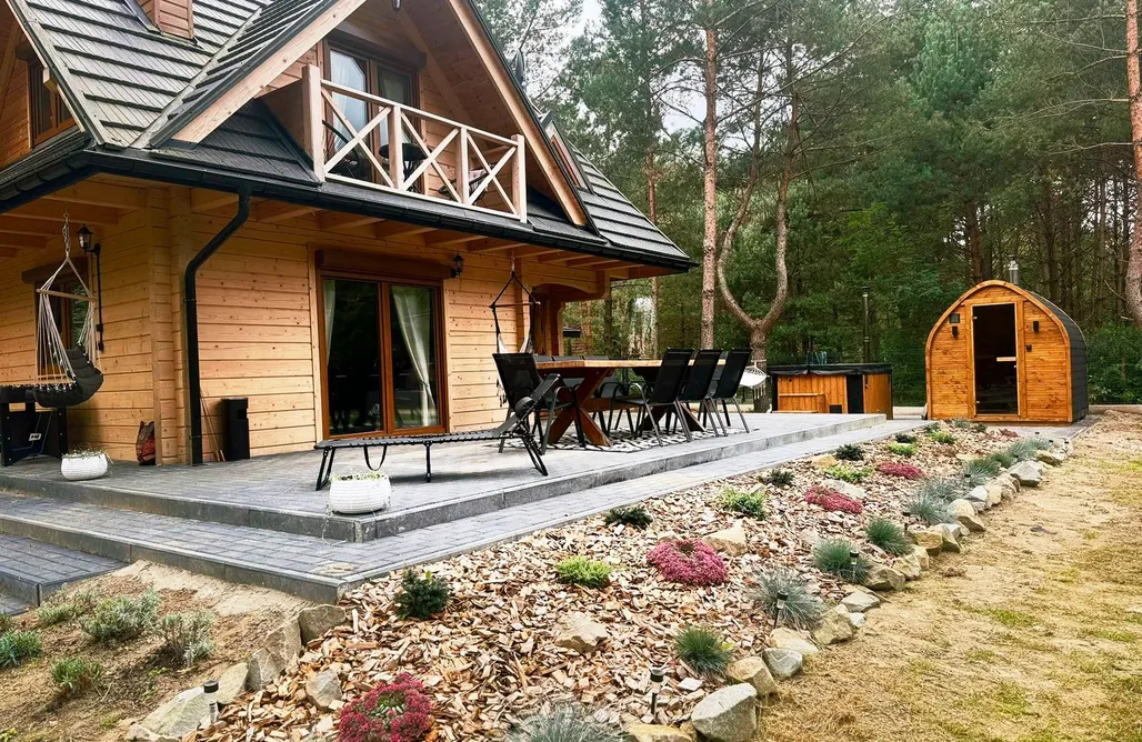 Leśne Zacisze 3 | Domek sauną i balią w cenie AlohaCamp