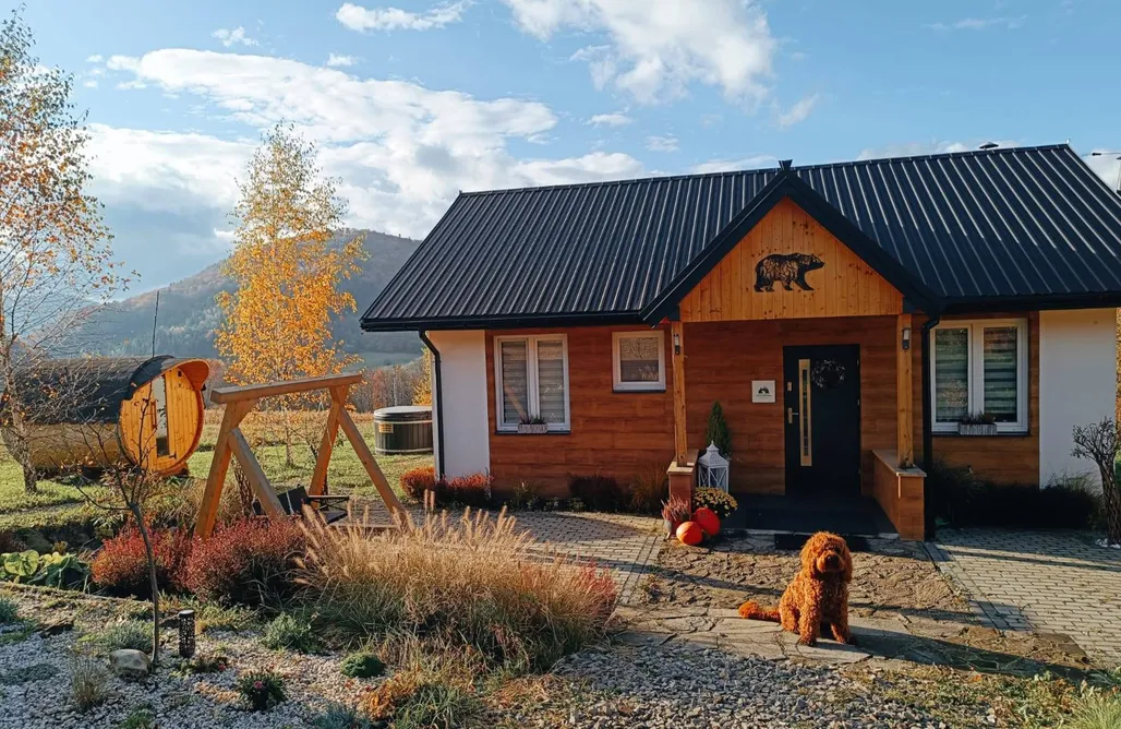 Klimkówka noclegi Chatka Niedźwiadka Beskid Niski - domki w górach na odludziu z sauną w cenie 2