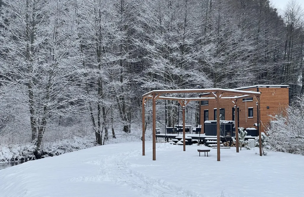 Wyspa Sobieszewska Domki Tiny Silent House River 3