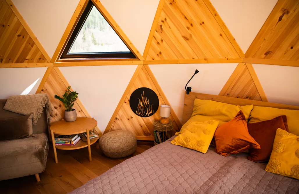 AlohaCamp Całoroczny domek kopułowy Żywioł Ognia 4