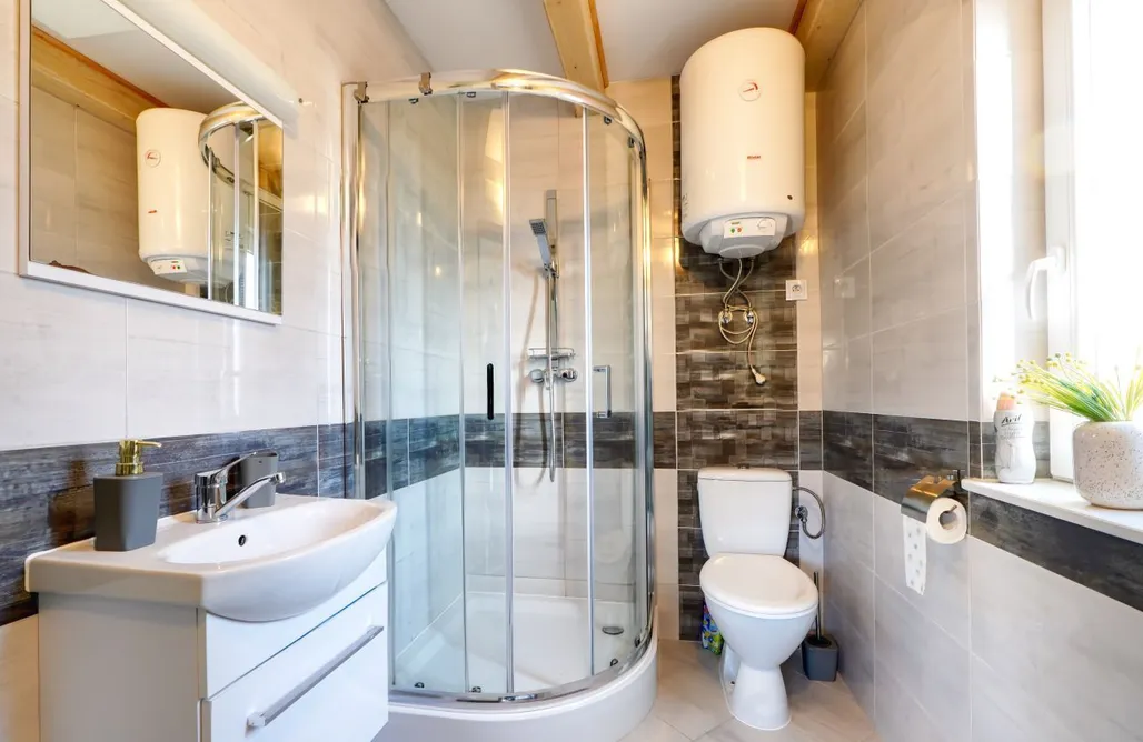 noclegi AlohaCamp Domki Spokojny Zakątek z balią z jacuzzi 1