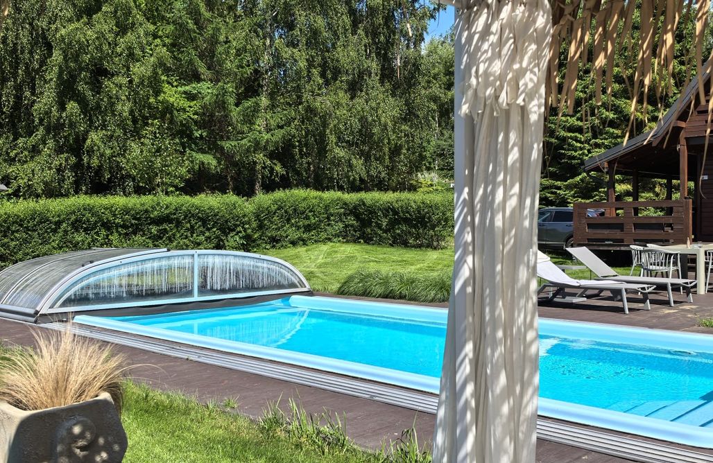 Gdzie na Grzyby NATURAlnie domki letniskowe Solo - basen, balia, sauna, jezioro, las 1