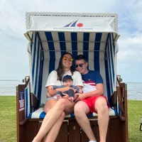 Larissa, Max und Malte host Lüttje Huus