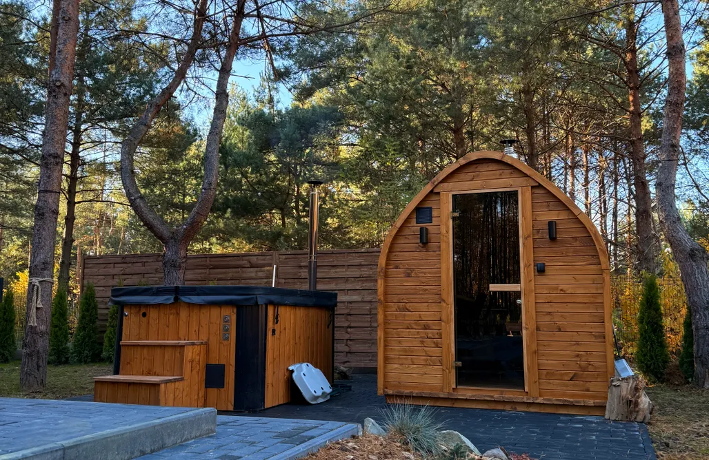 Leśne Zacisze 3 | Domek sauną i balią w cenie AlohaCamp