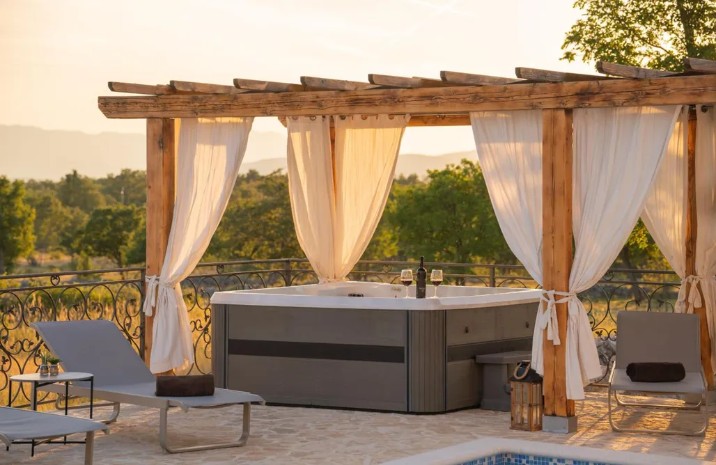 Unterkunft AlohaCamp Villa Unika heated 39m2 Pool, Jacuzzi, Sauna 4