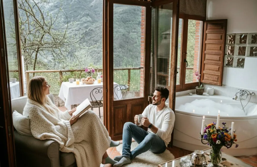 AlohaCamp Ablanu  Jacuzzi, vistas espectaculares, chimenea y barbacoa 2