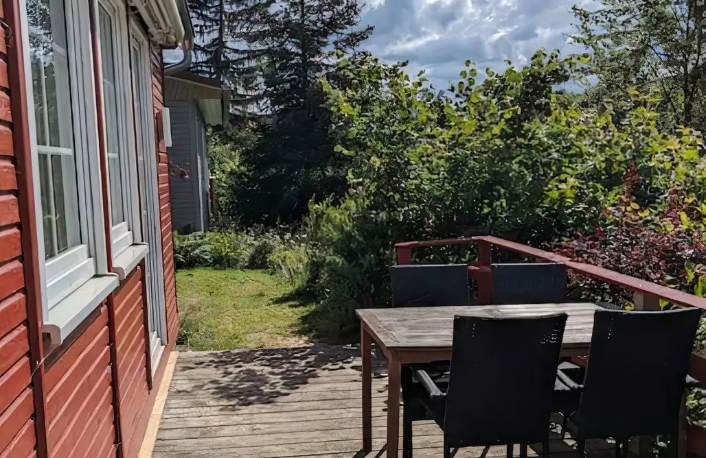 Zimmer mit Aussicht Ferienhaus am Waldrand mit Sauna & großer Terrasse 2