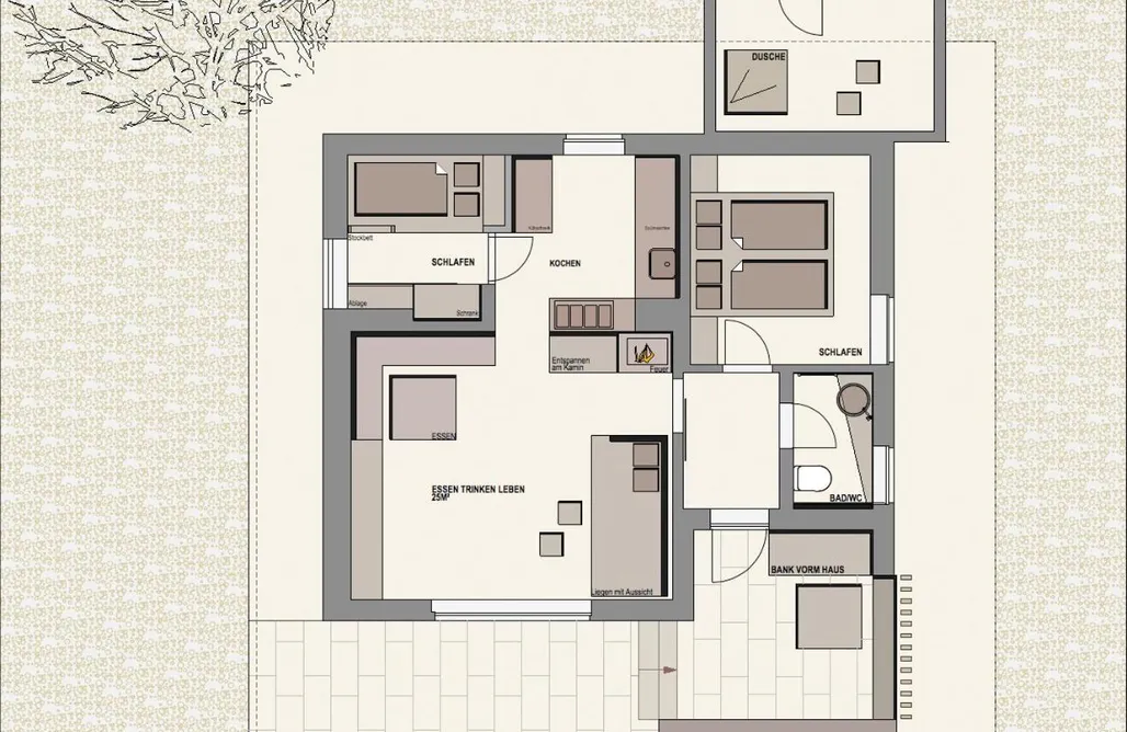 AlohaCamp Haus mit zwei Schlafzimmern 1