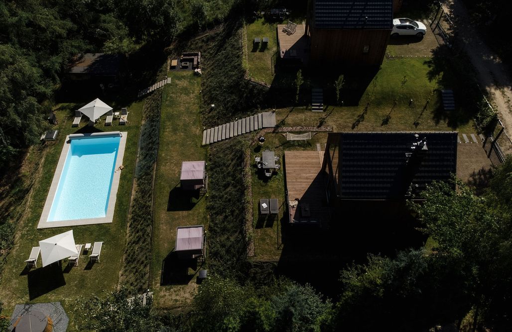Gdzie na Grzyby NATURAlnie domki letniskowe DUO - basen, balia, sauna, jezioro, las 2