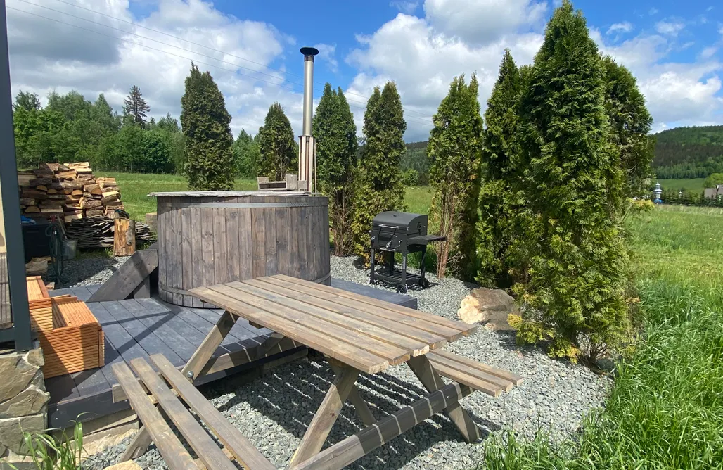 Tiny house Karkonosze Małe Formy - Przytulny domek z balią z widokiem na góry 3