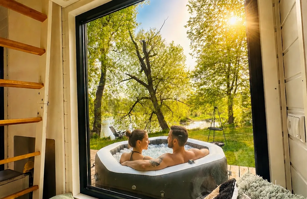 Domki Podlaskie Heaven Reset & Spa prywatne jacuzzi  3