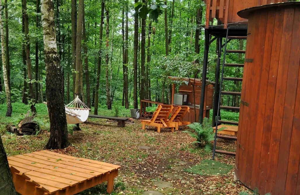 Domek na Drzewie Kaszuby Leśne Spanie Glamping domek na drzewie  1