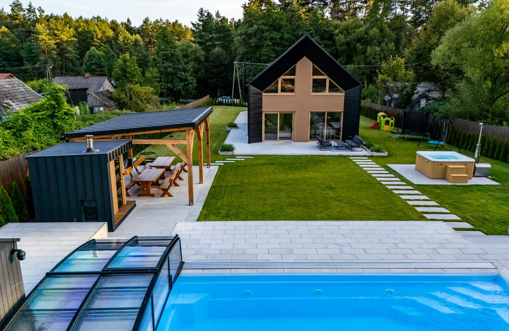 noclegi AlohaCamp Przystań Roztocze 176 - Dom z basenem jacuzzi i sauna  4