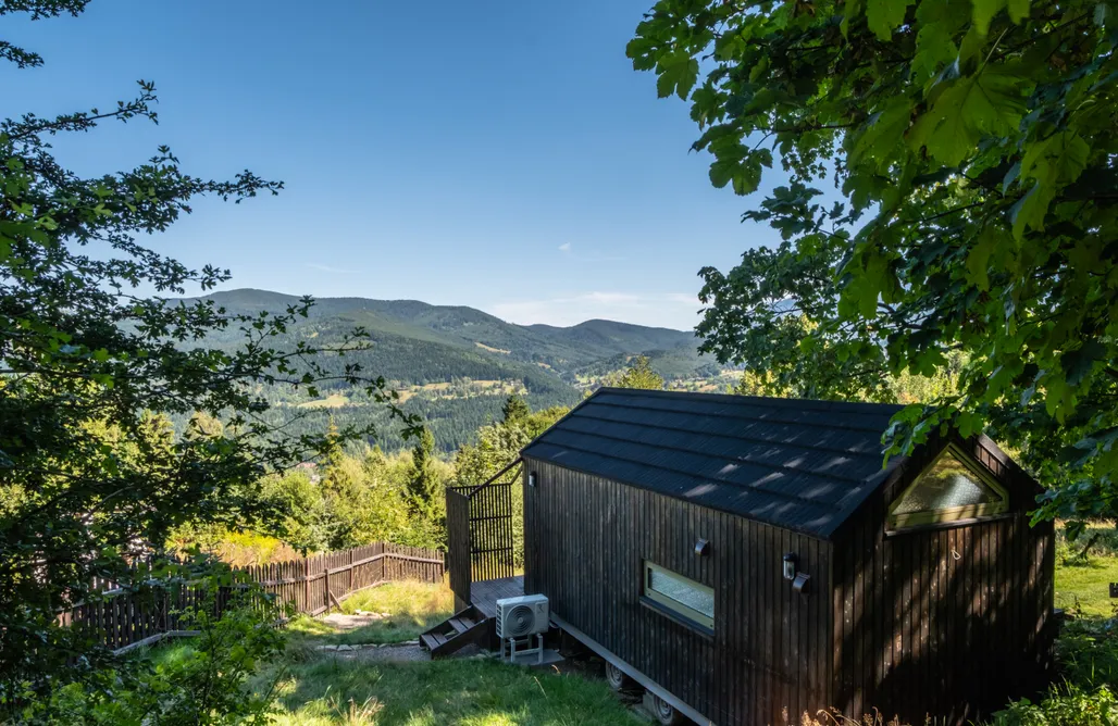 Bungalow Quelle joie mini - maison mobile avec vue sur les montagnes 1