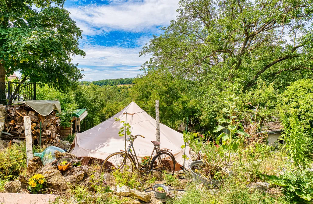 Unterkunft AlohaCamp Henrys Cozy Tiny House-REGINA-mit Glamping Zelt 4
