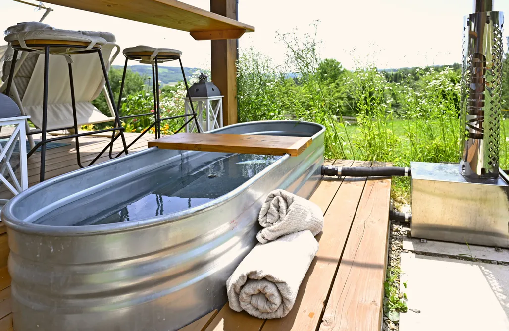 Fajne miejsce na wakacje z dzieckiem w Polsce Mychatka, gorąca balia retro w cenie 3