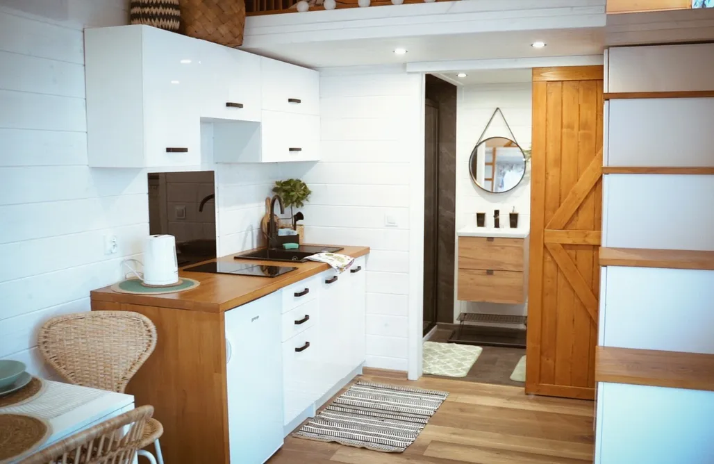 Domek z widokiem na góry z jacuzzi Tiny House domek w górach  AlohaCamp