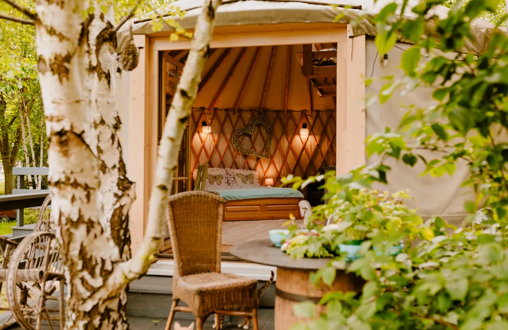 AlohaCamp  Agroturystyka Jurta w Zgodzie z Naturą Szaro Miętowa 2