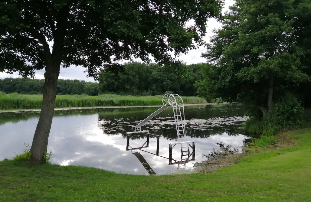 Ferienhaus am See mit privatem Seezugang Tiny House in der Elbtalaue 1