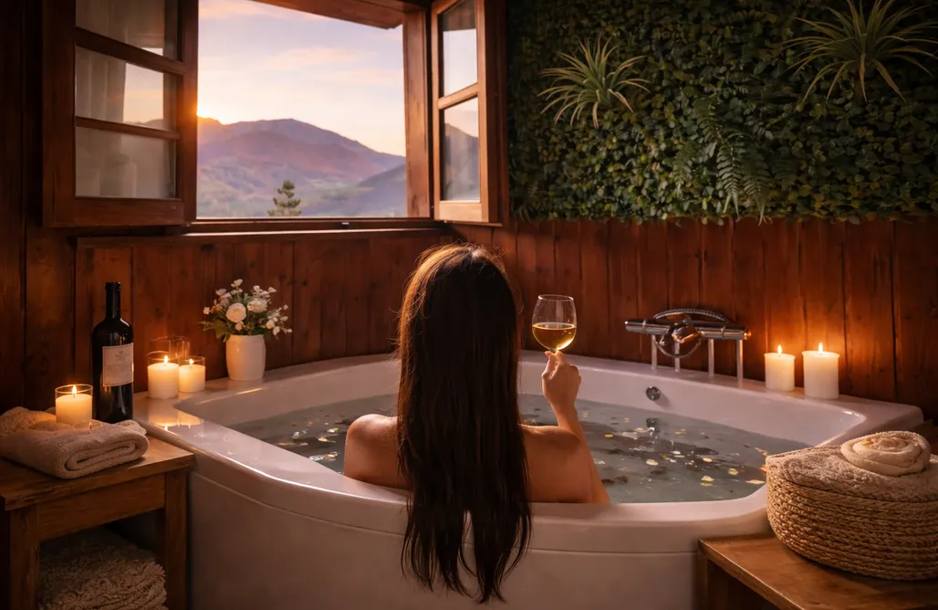 AlohaCamp , encantadora casita de montaña con jacuzzi 2