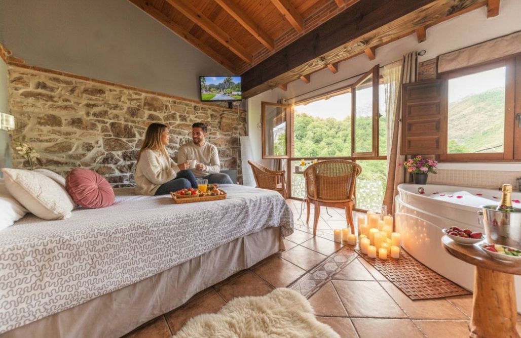 AlohaCamp Carbayu, jacuzzi, vistas espectaculares, barbacoa y chimenea 3