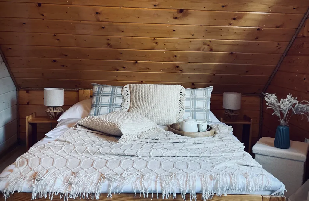 ubytovanie AlohaCamp Domki z Prywatnym SPA, Balią i Stawem blisko Gorców 5