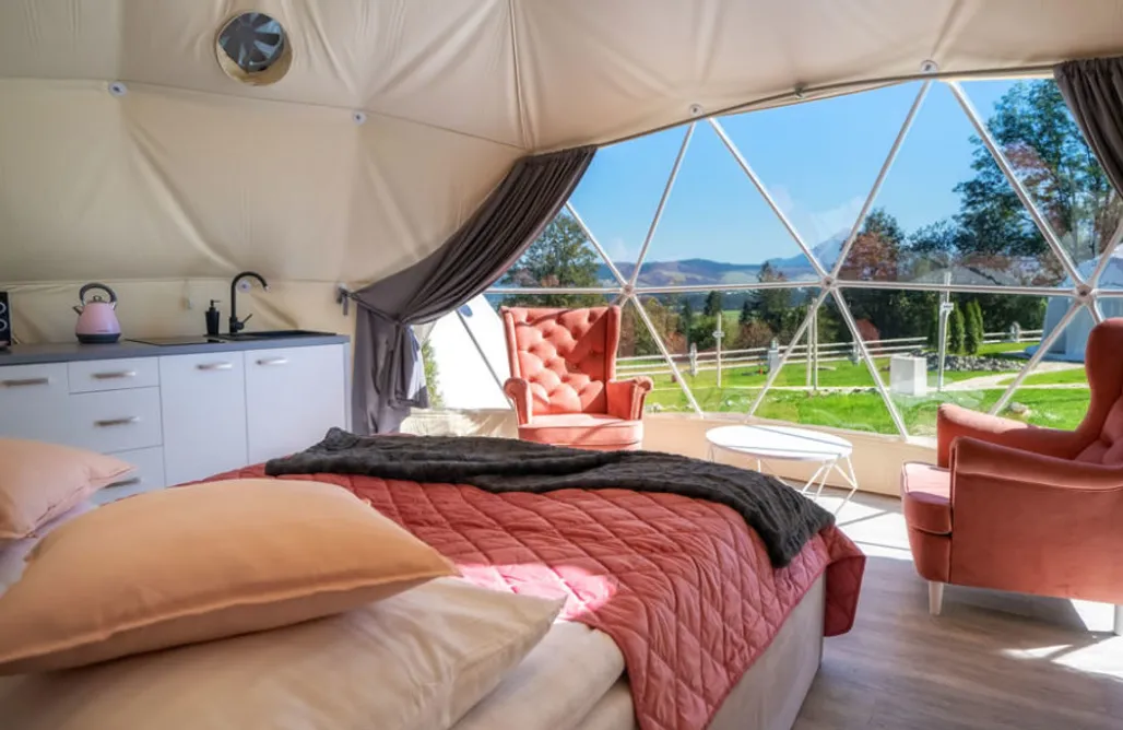 AlohaCamp Kopuła różowa Wilma 2