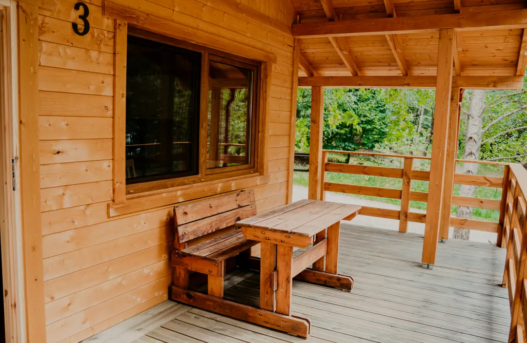 AlohaCamp accommodation Domek w lesie nad Drawskim 4